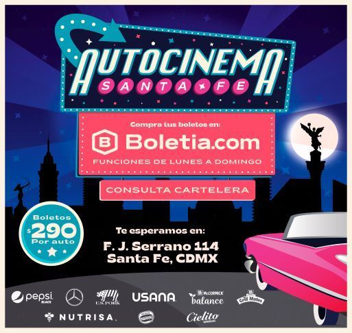Autocinema Santa Fe te invita a disfrutar de tus películas favoritas