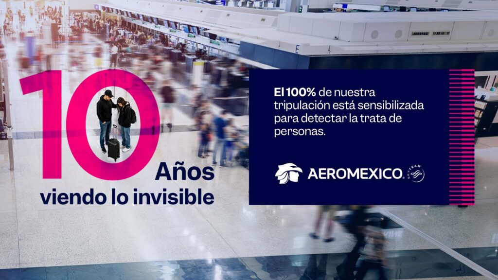 Aeroméxico y UNODC presentan estudio sobre la trata de personas
