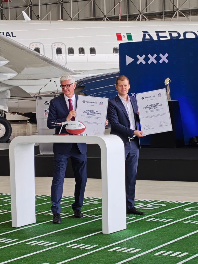 Aeroméxico y la NFL anuncian alianza con accesos y experiencias exclusivas