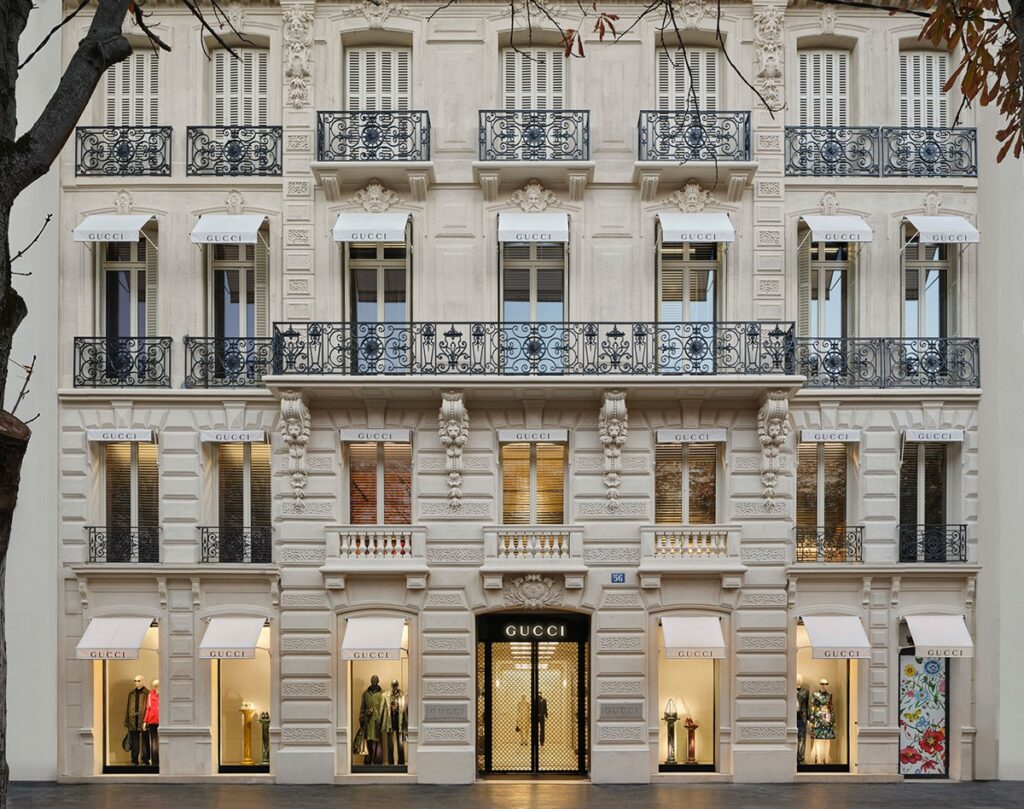 Gucci presenta su nuevo concepto de tienda inspirado en los palacios del Renacimiento italiano