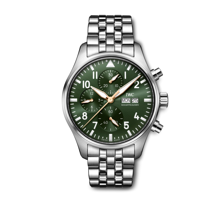 IWC Schaffhausen Pilot's Watch Cronógrafo estrena una esfera verde oliva