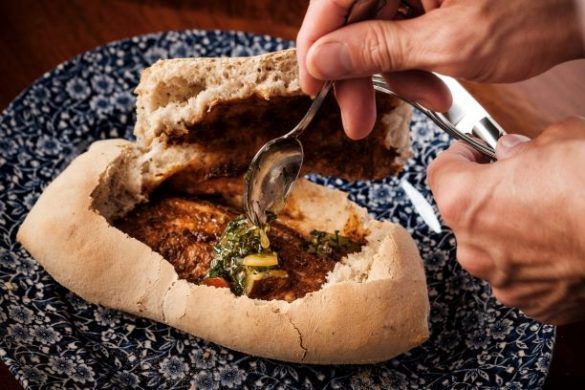 Lomo de pargo en ciabatta