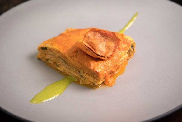 Sopa seca de natas