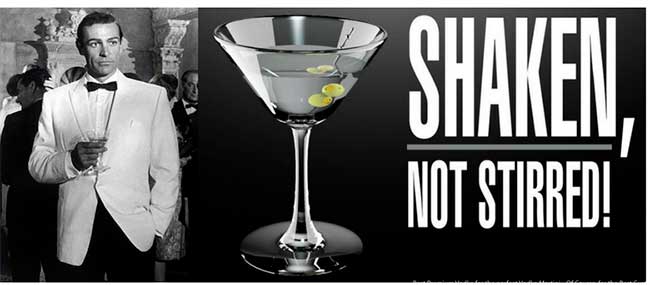 james bond con martini