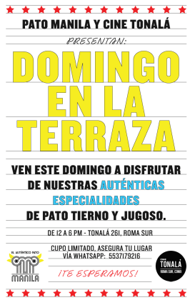 tonalá Domingo en la Terraza con Pato Manila
